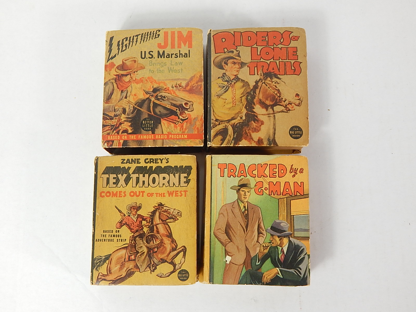 Four Vintage Childrens Western-Themed Books