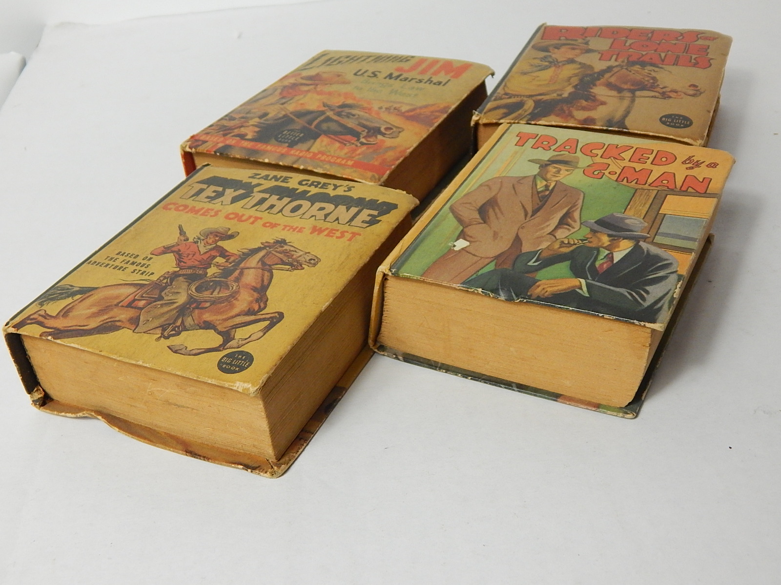 Four Vintage Childrens Western-Themed Books