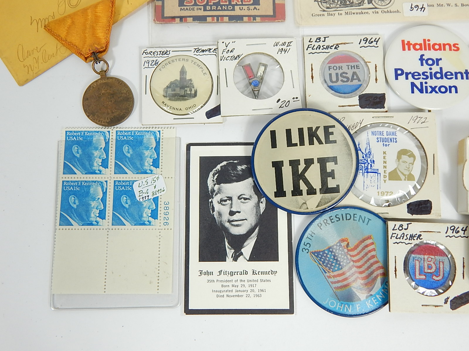 Presidential Memorabilia Lot