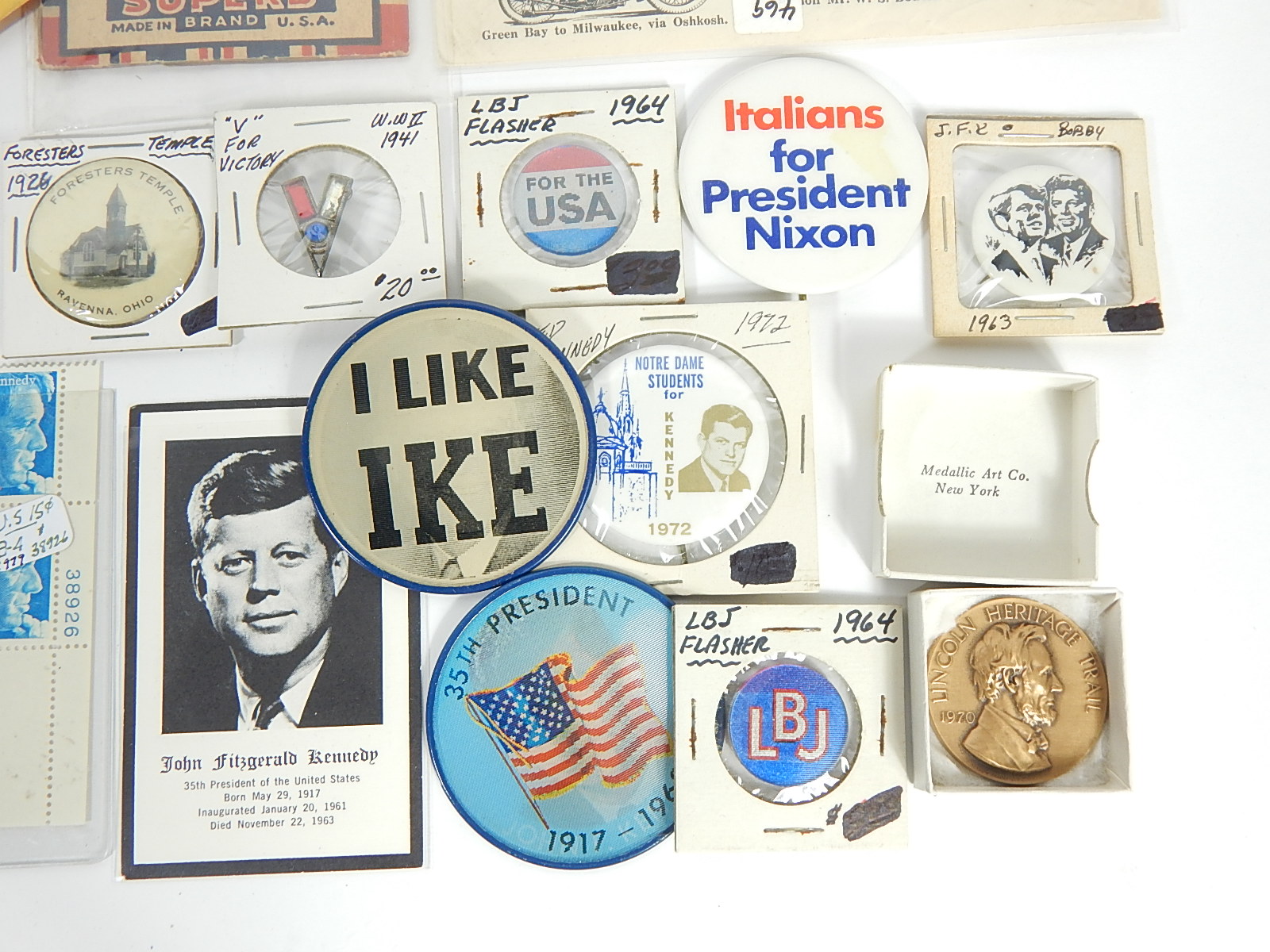 Presidential Memorabilia Lot