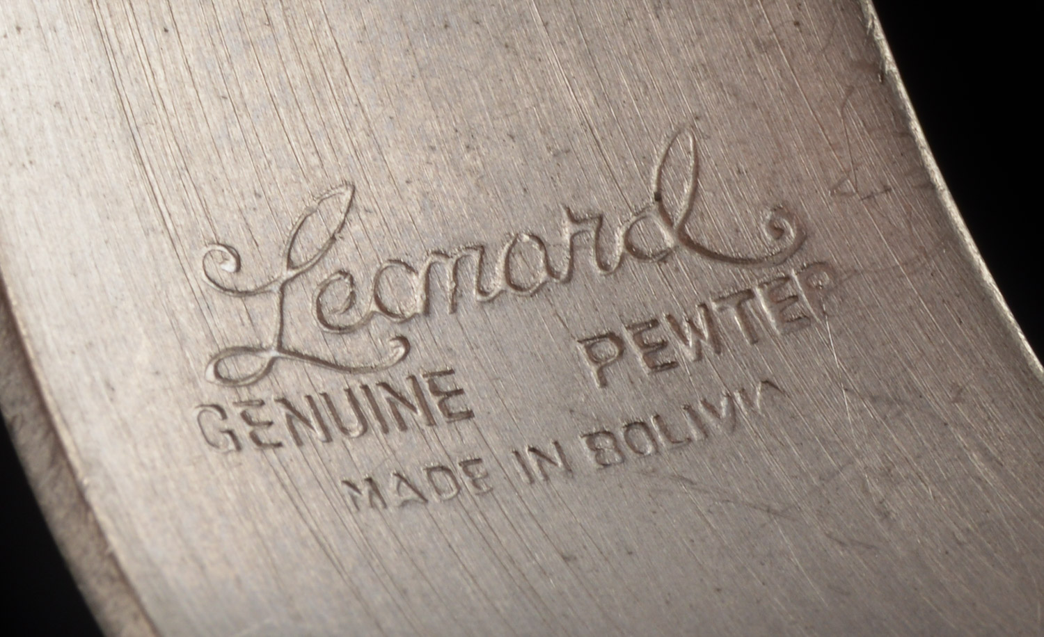 Leonard Pewter Cuff Bracelet