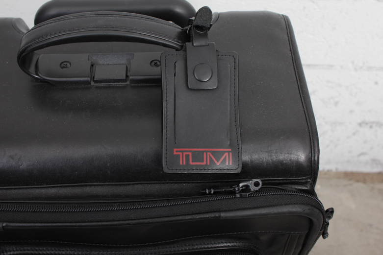 Tumi Leather Suitcase