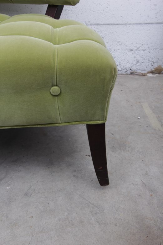 Mid-Century Velvet Side Chair