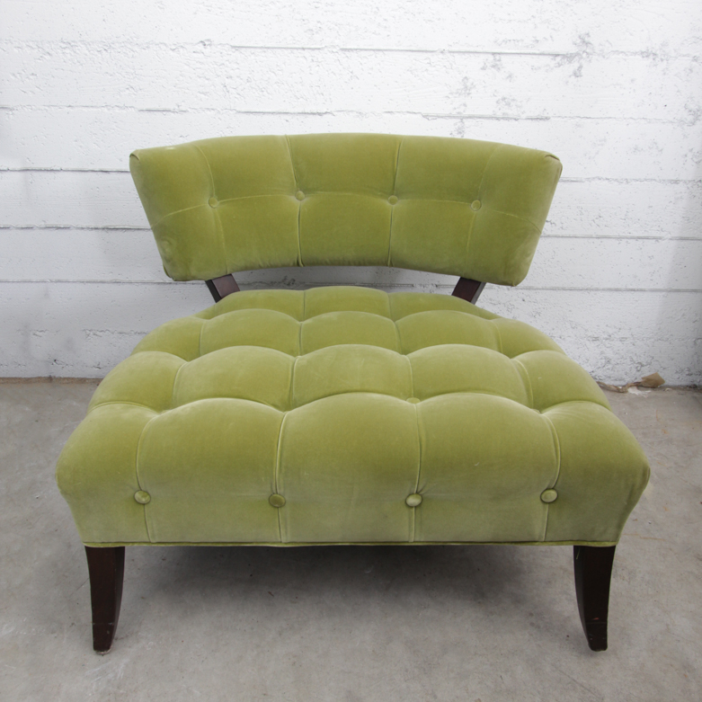 Mid-Century Velvet Side Chair