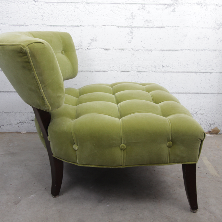 Mid-Century Velvet Side Chair