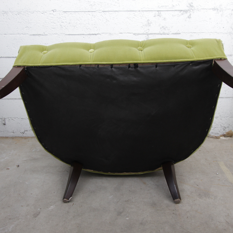 Mid-Century Velvet Side Chair