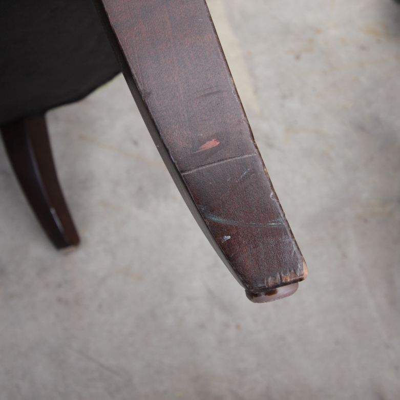 Mid-Century Velvet Side Chair