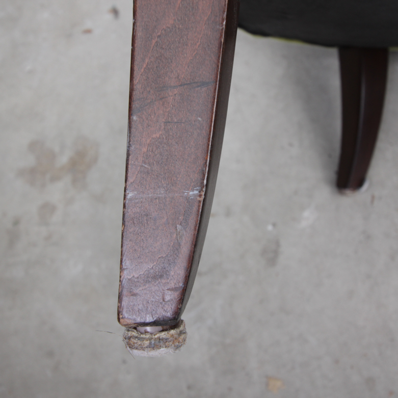 Mid-Century Velvet Side Chair