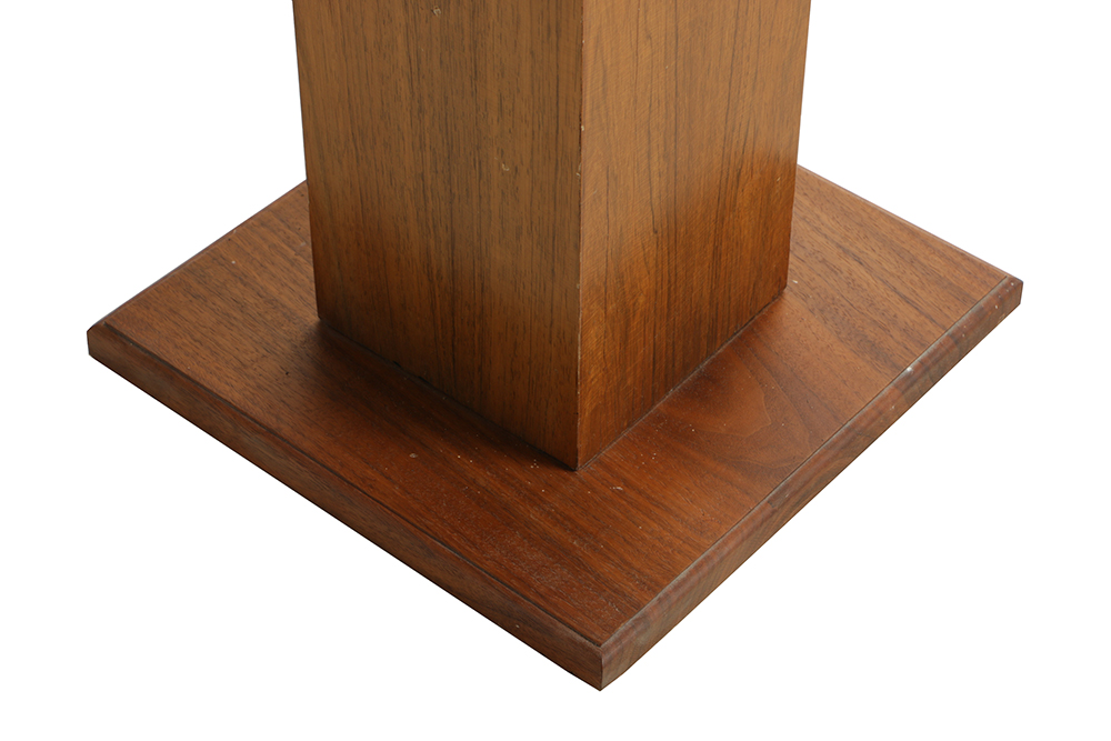 19th Century Bodhisattva Bust on Wooden Pedestal