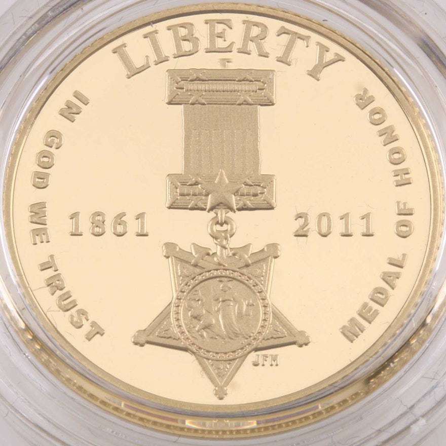 2011 Medal of Honor Five-Dollar Gold Proof Coin