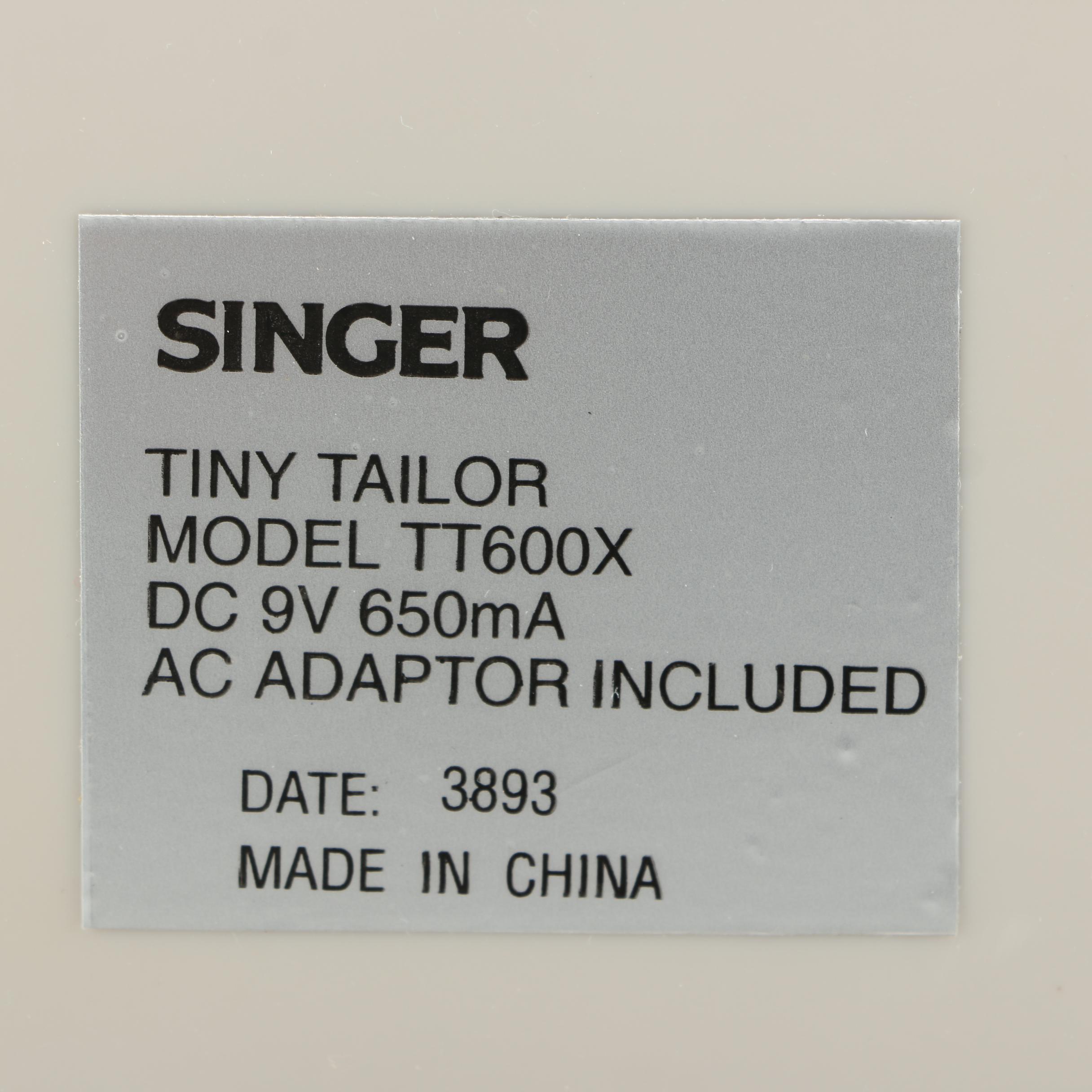 Singer Tiny Tailor Mending Machine
