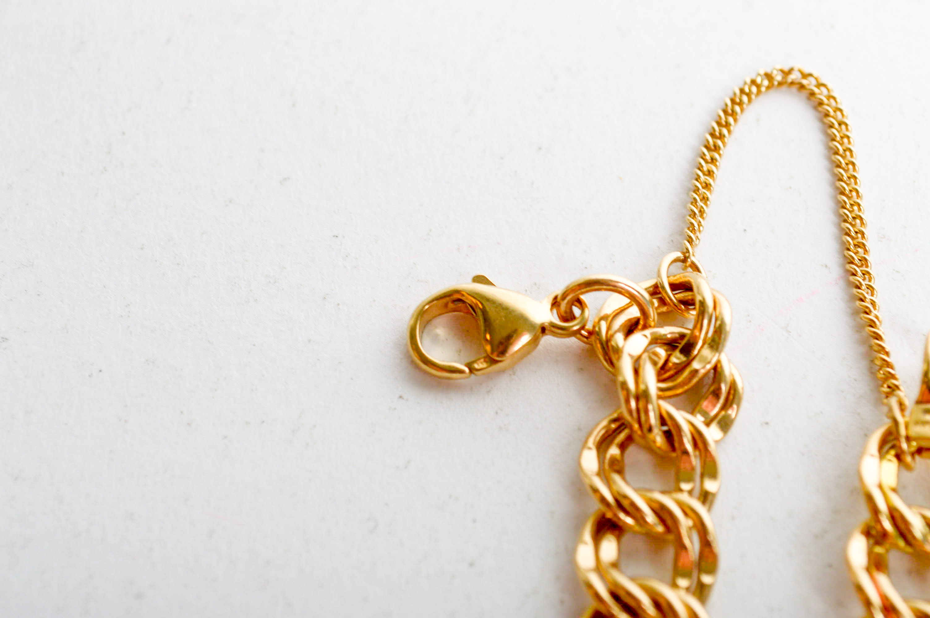 Retired James Avery 14K Yellow Gold Double Curb Link Bracelet