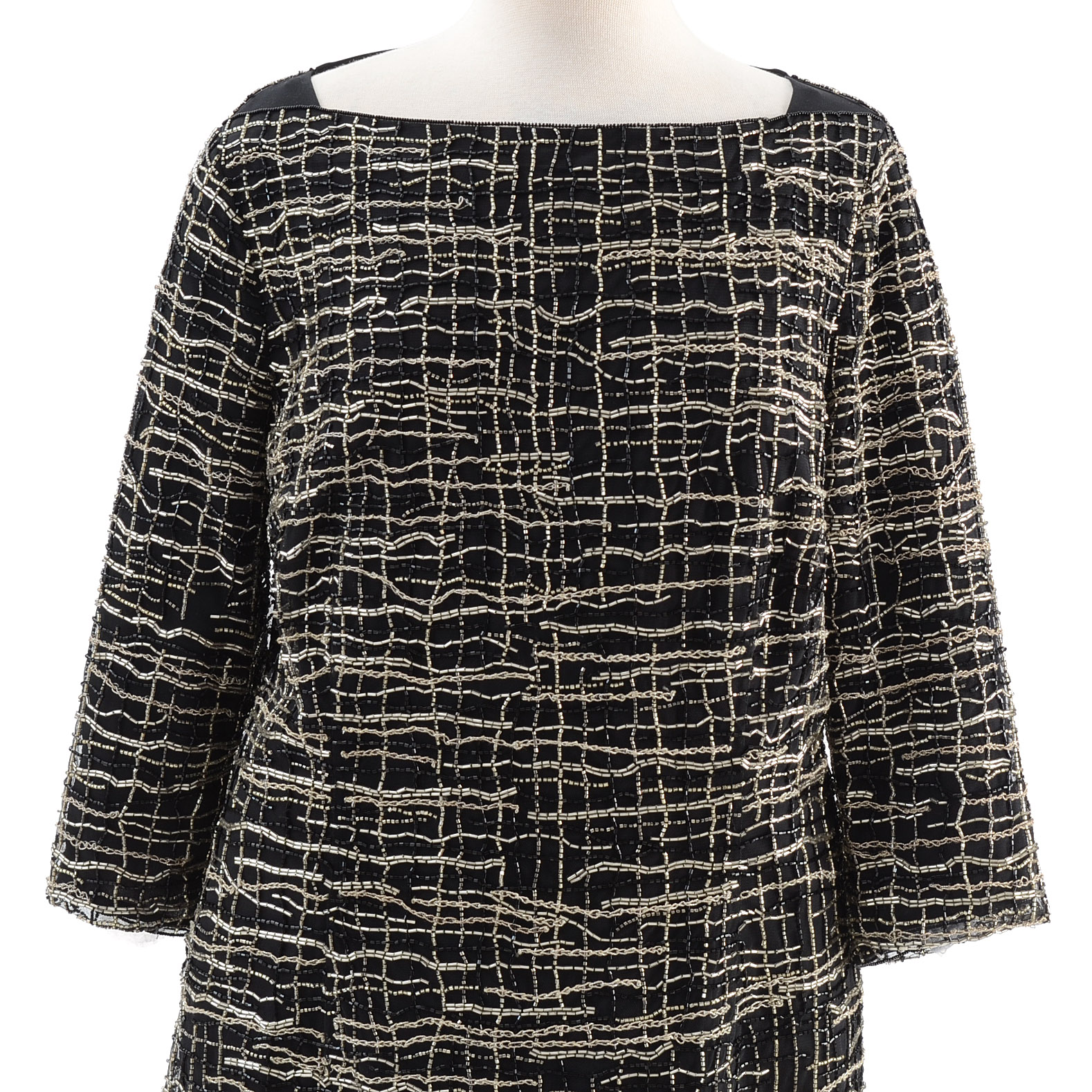 Escada Beaded Cocktail Dress