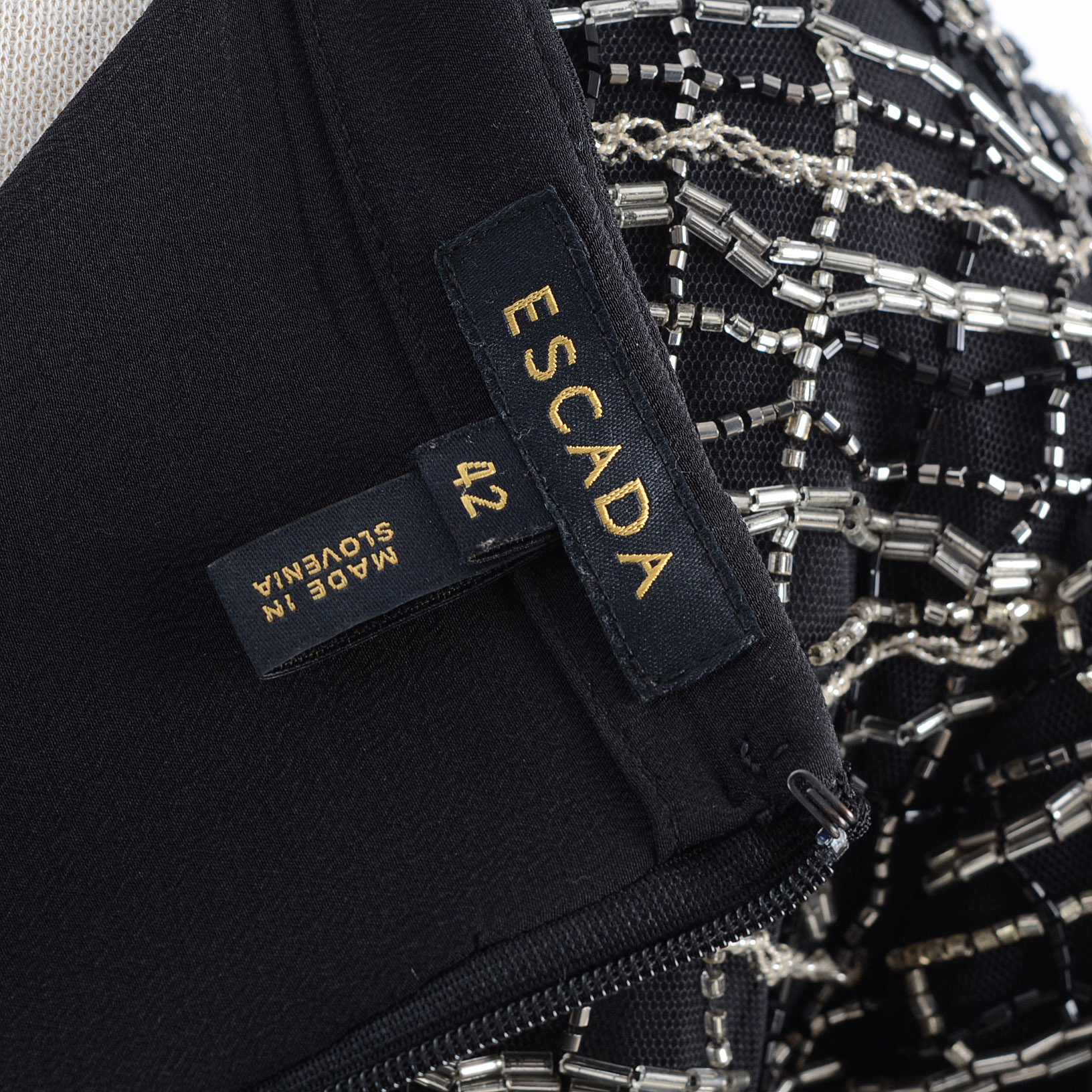 Escada Beaded Cocktail Dress