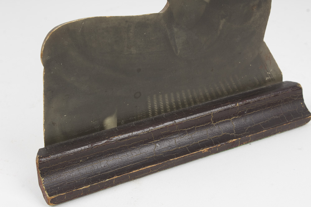 Vintage Photograph With Wood Backing Depicting Young Boy