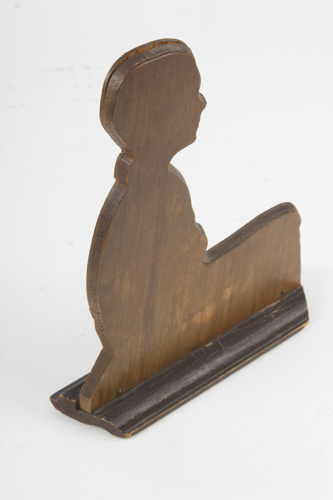 Vintage Photograph With Wood Backing Depicting Young Boy