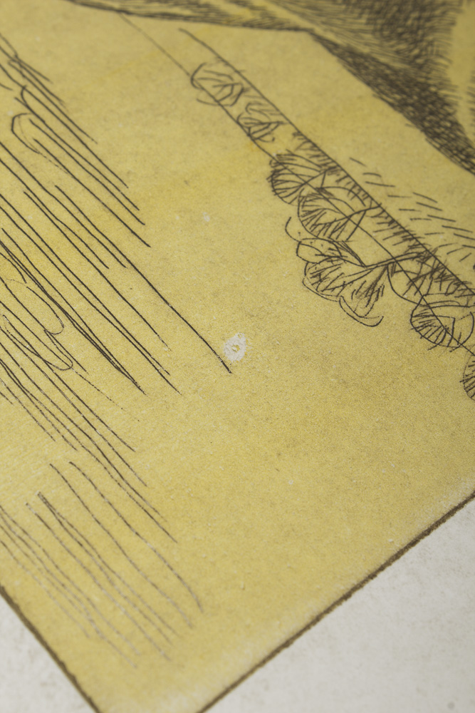 Pearce Bates Signed Limited Edition Wood Block Print of Two German Shepherds