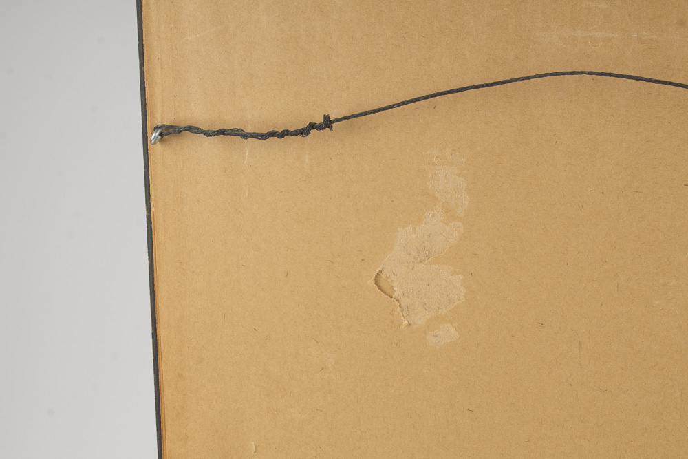 Nadine Hoskins Oil Painting on Board Depicting Portrait of Two Brothers