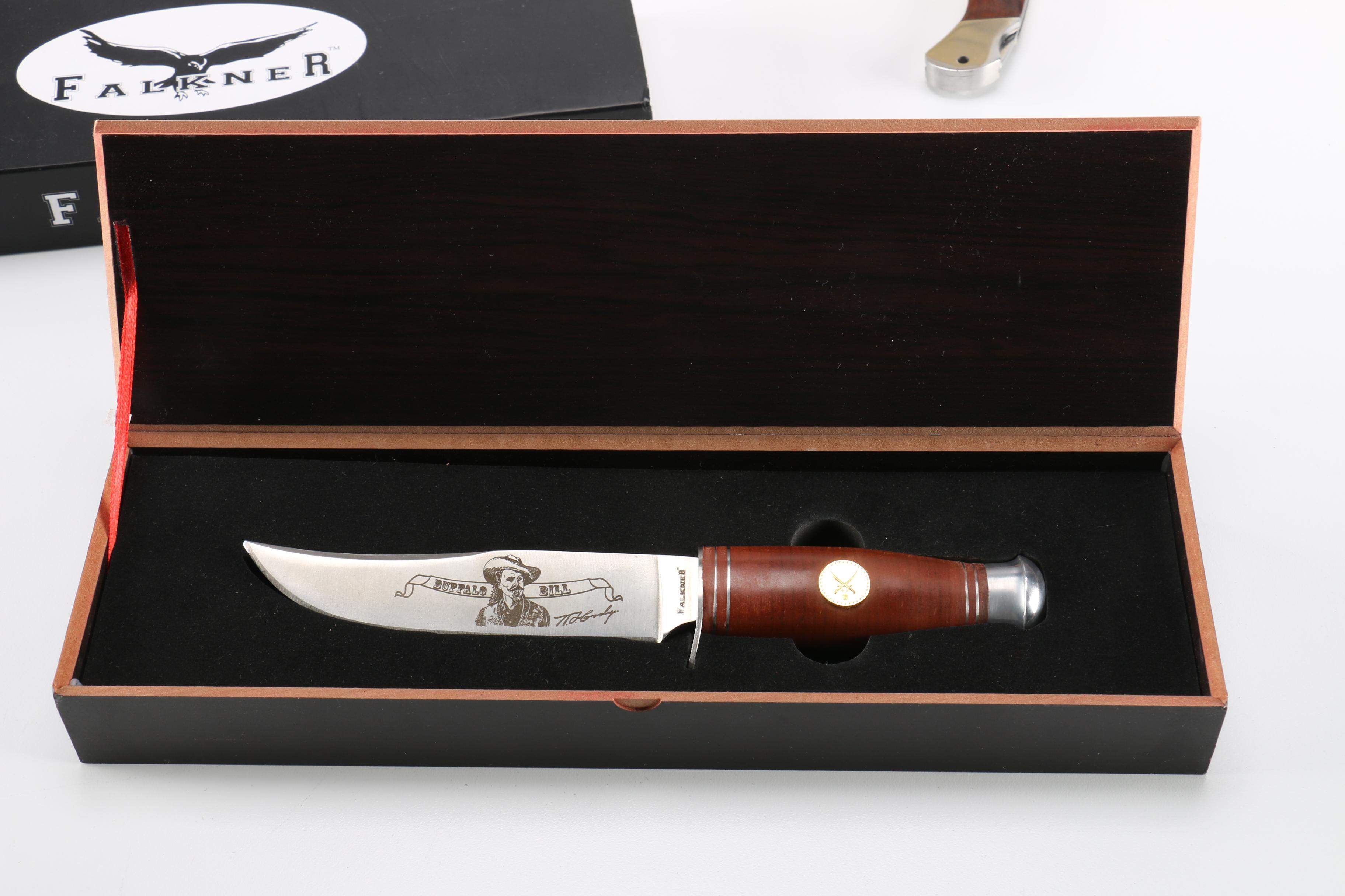 Falkner "10 Point Buck" and "Buffalo Bill" Knives