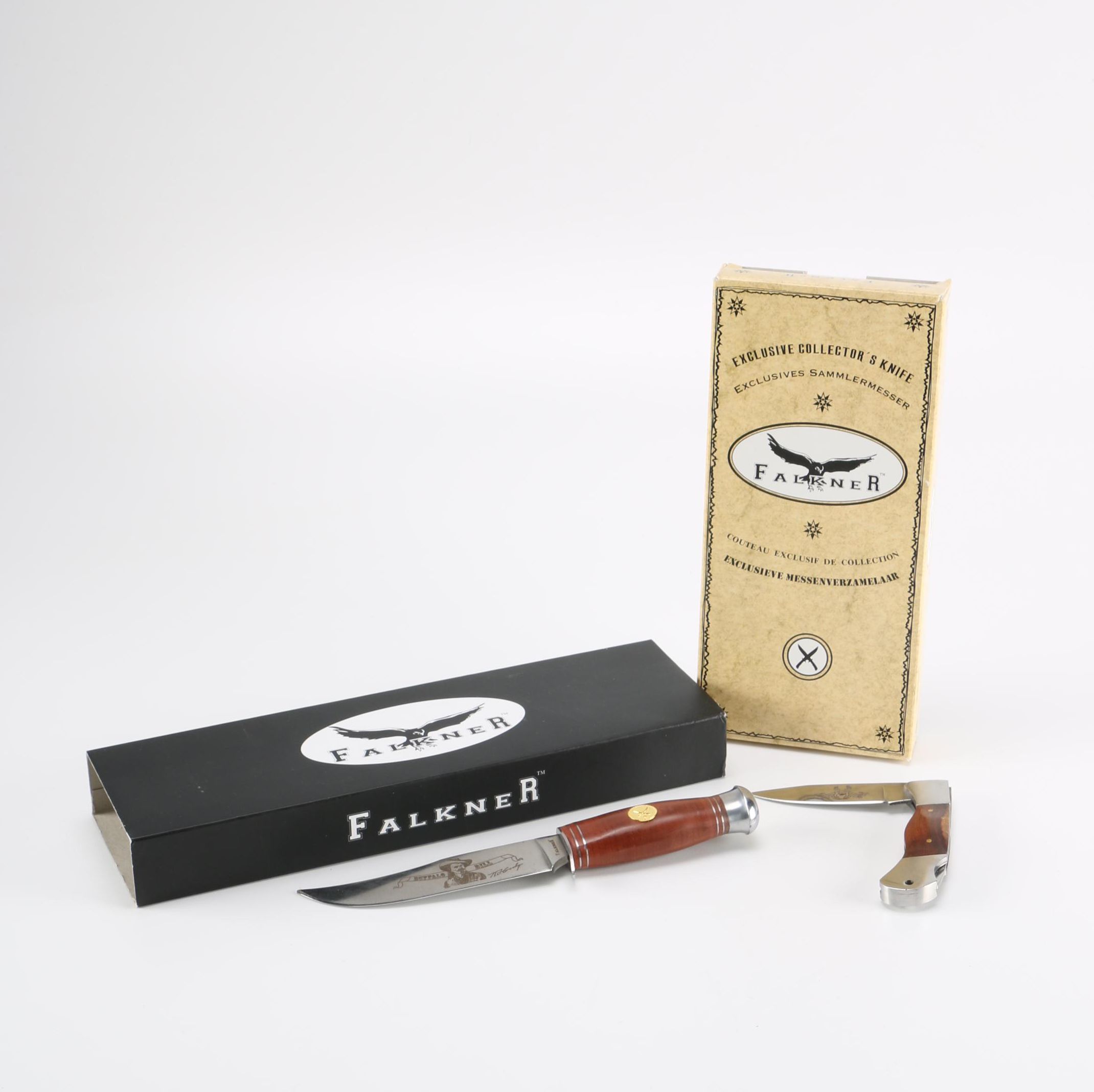 Falkner "10 Point Buck" and "Buffalo Bill" Knives