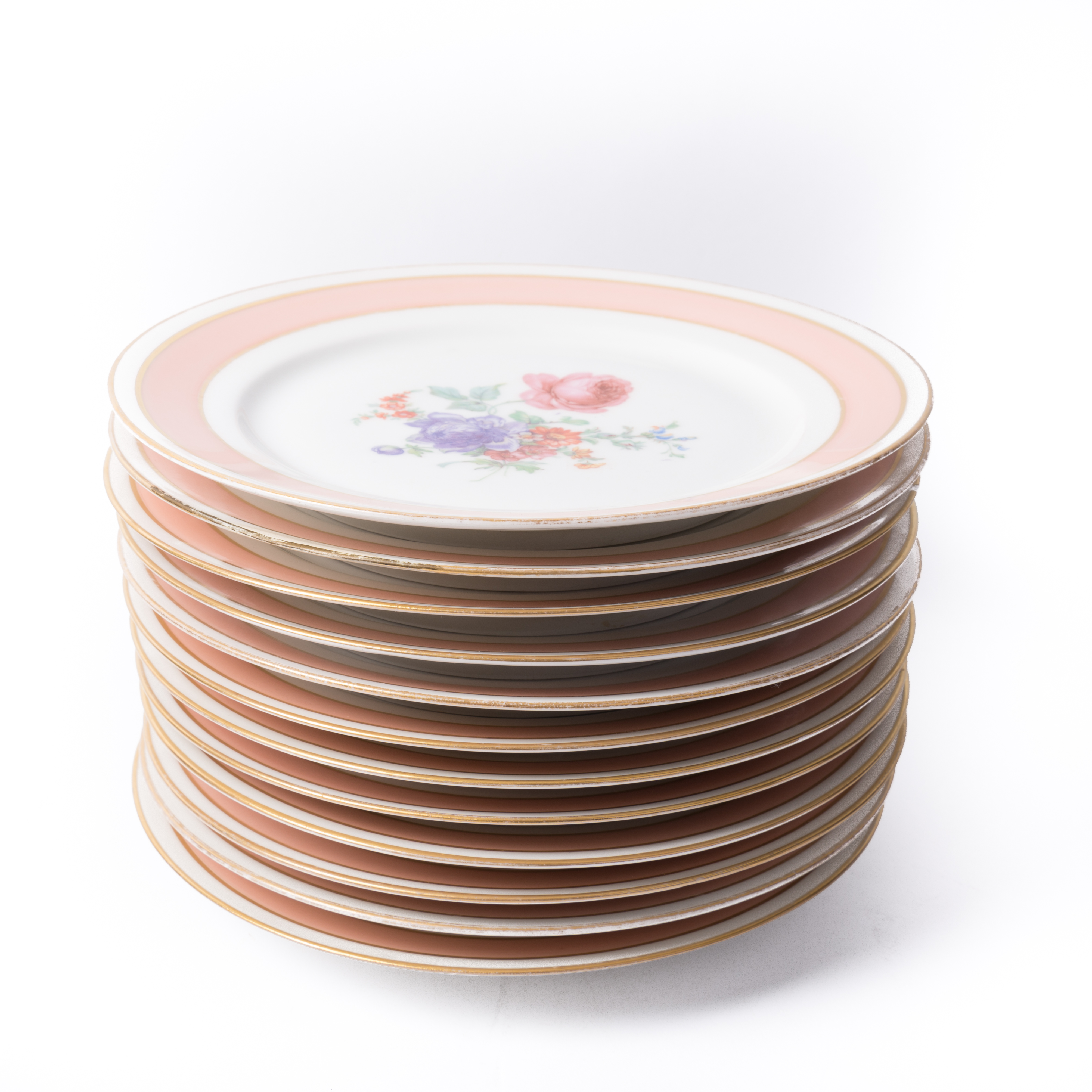 Floral China Dinner Plates