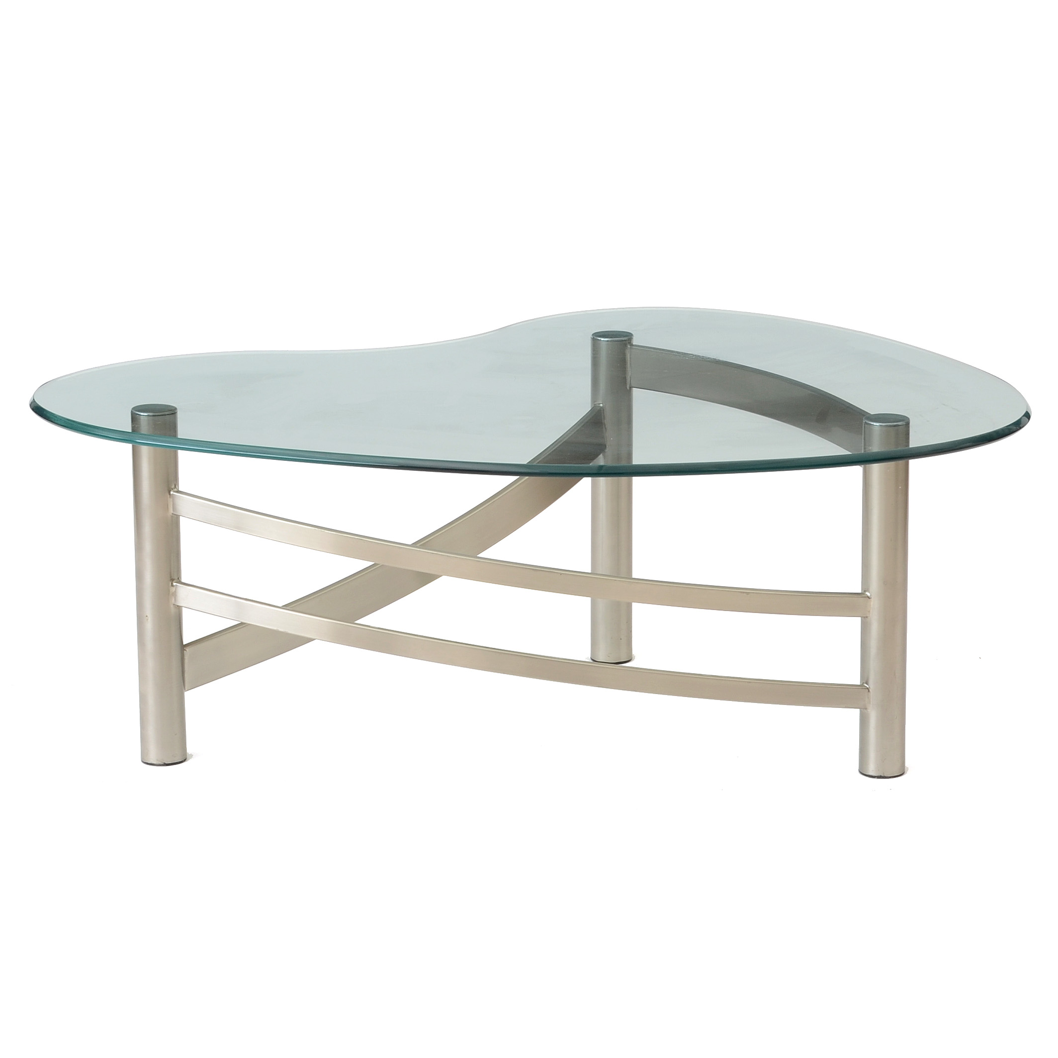 Contemporary Glass Top Coffee Table