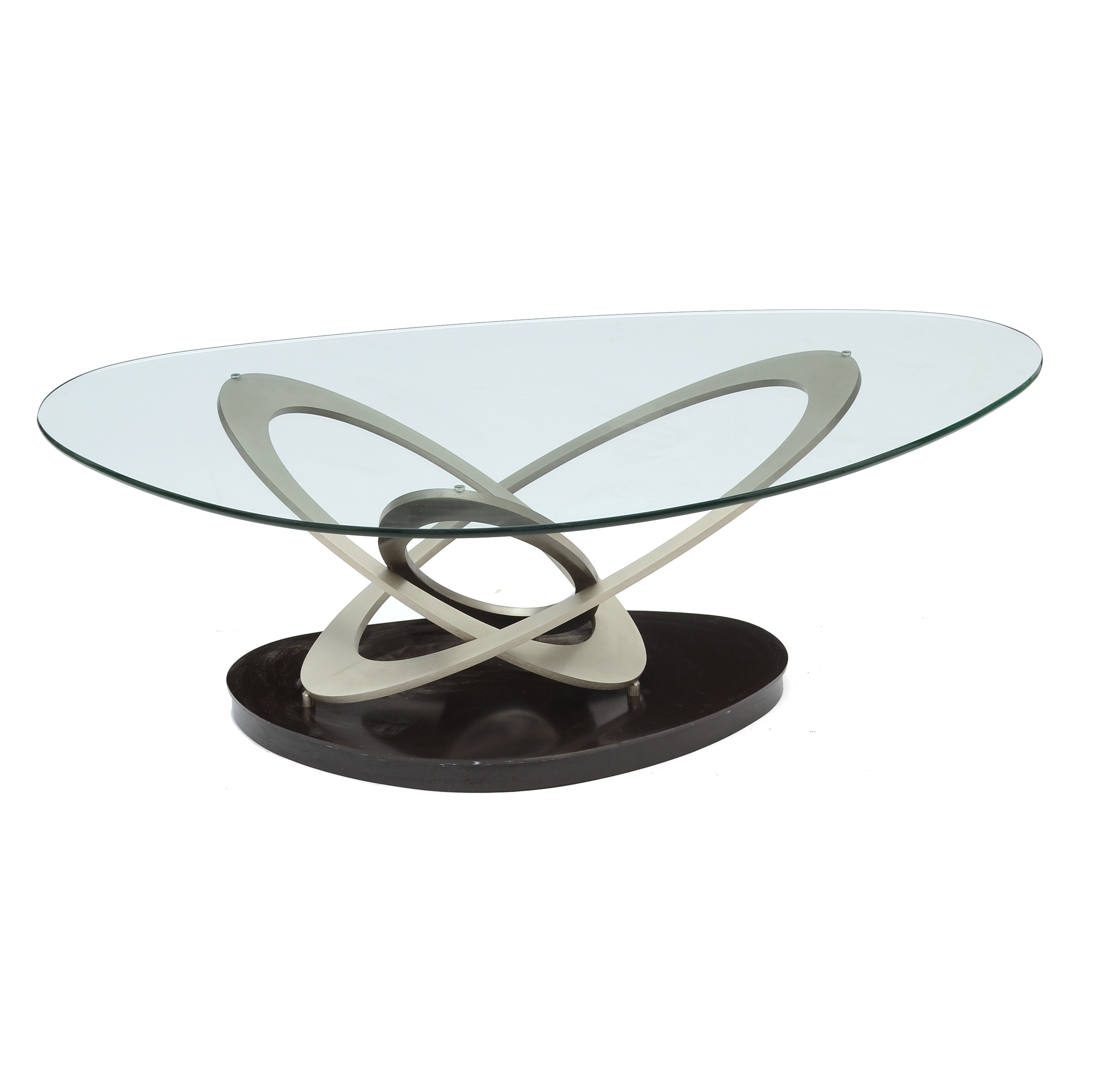 Contemporary Glass Top Coffee Table