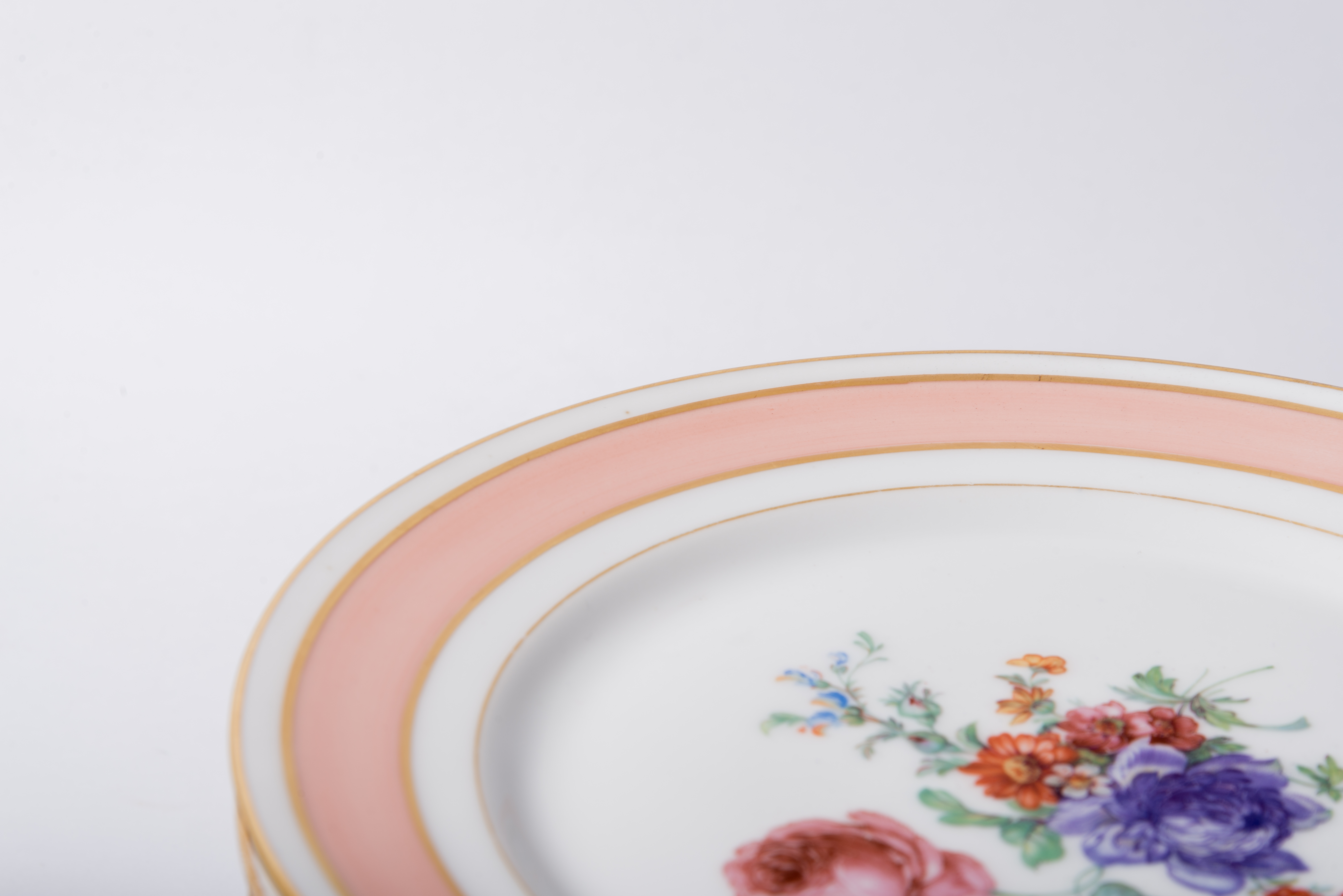 Floral China Dinner Plates