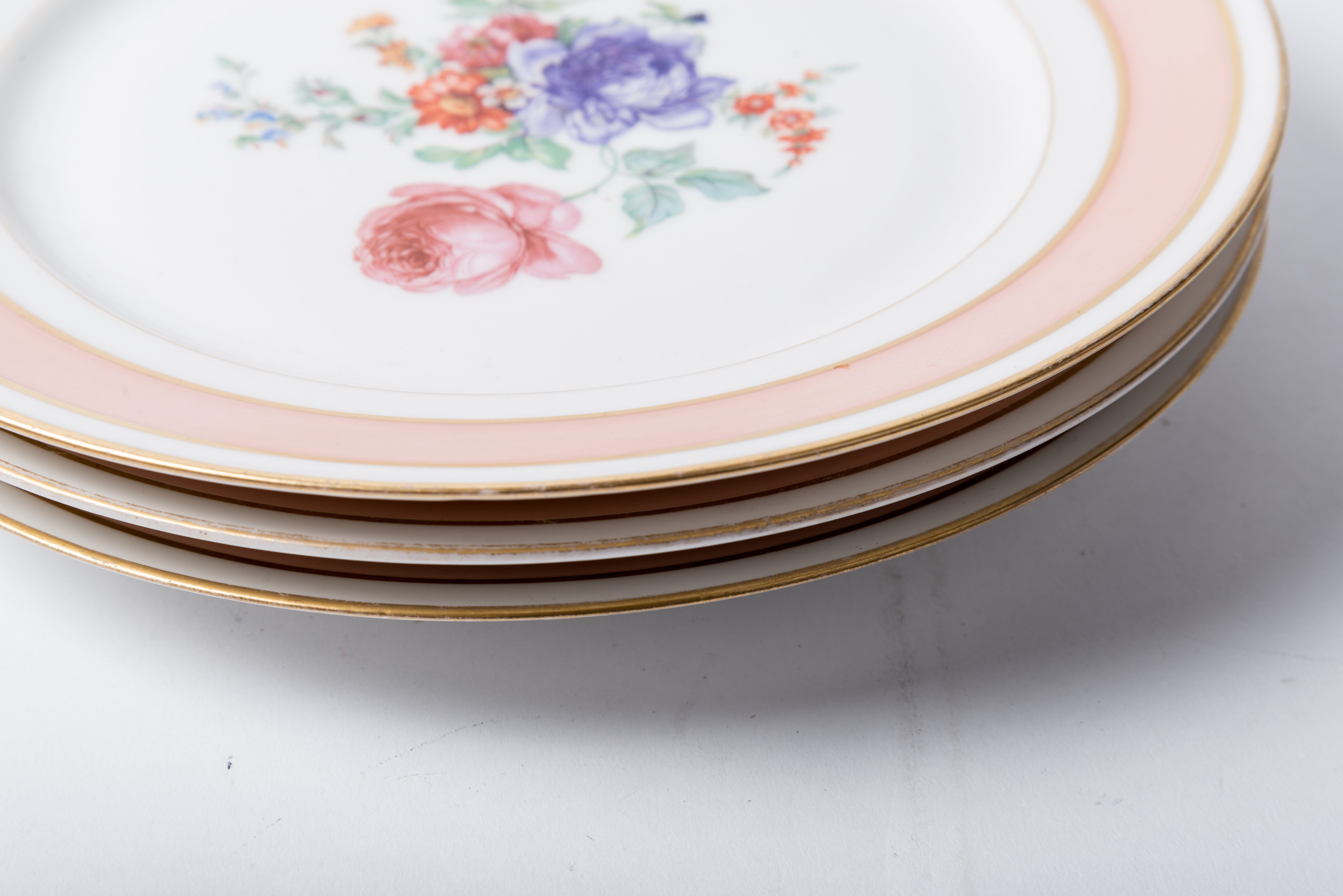 Floral China Dinner Plates