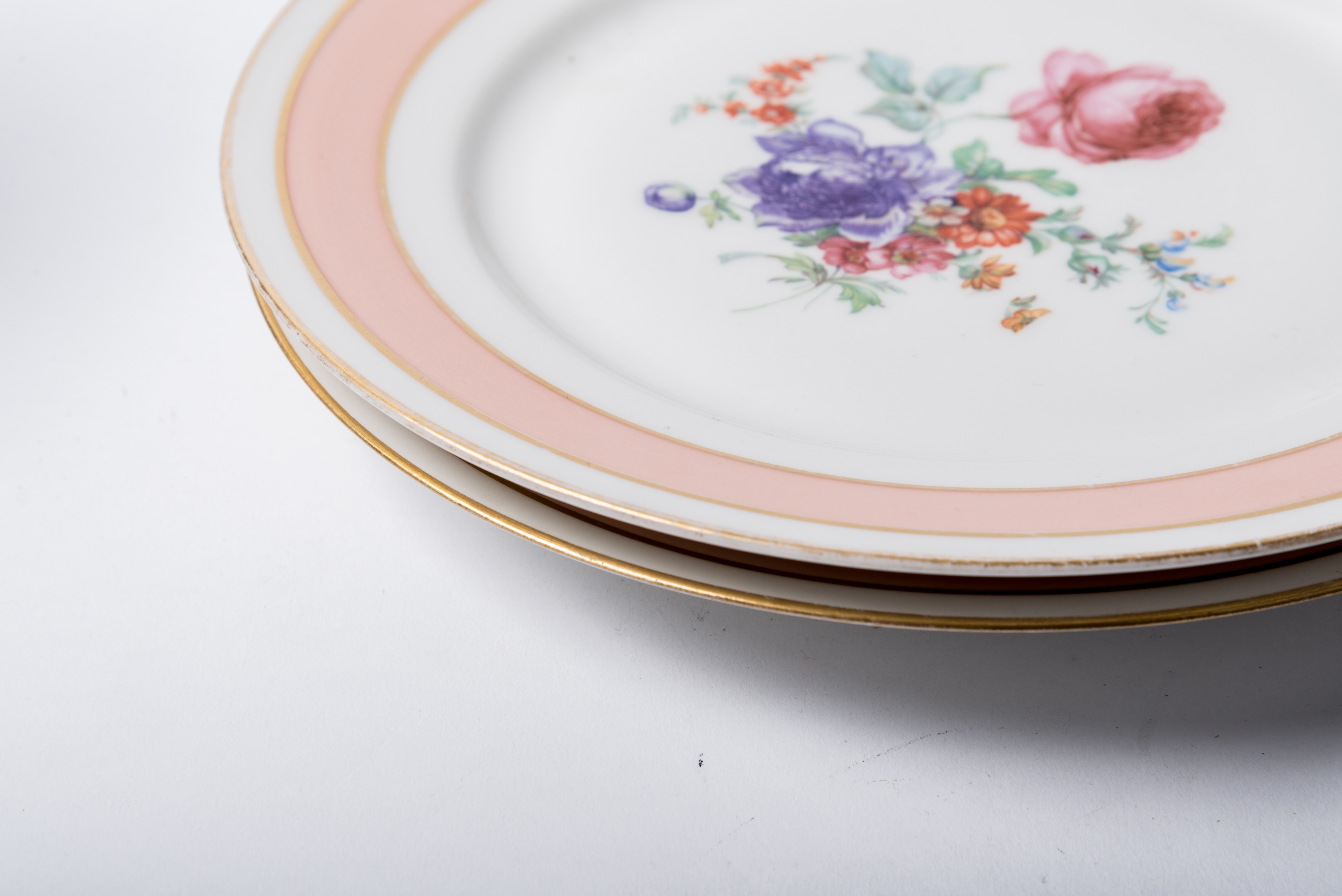 Floral China Dinner Plates