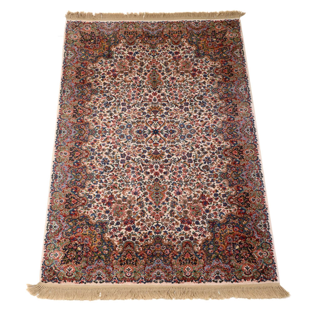 Karastan "Floral Kirman" Wool Area Rug