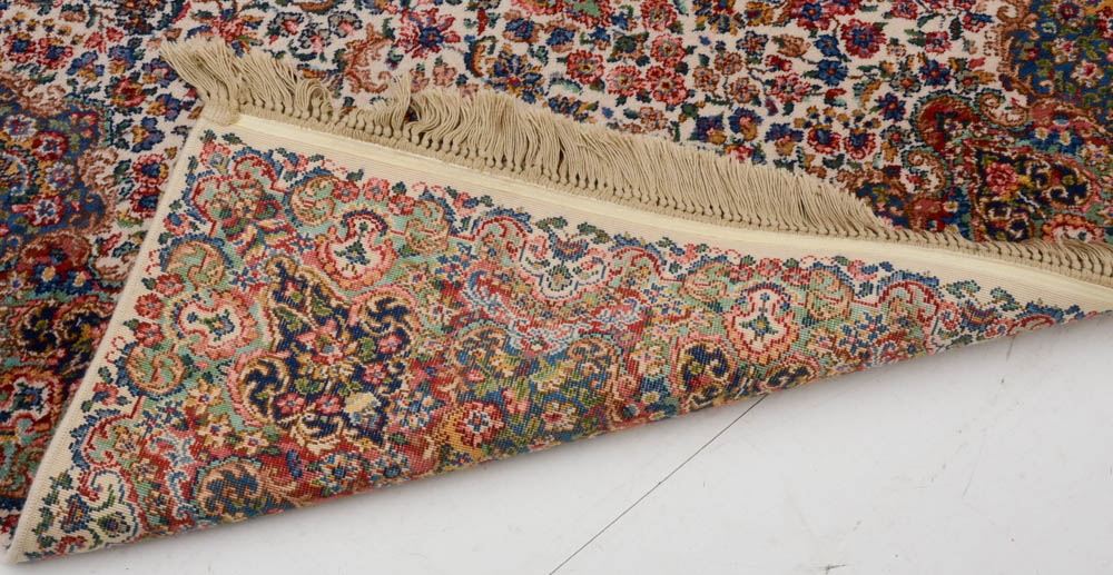 Karastan "Floral Kirman" Wool Area Rug