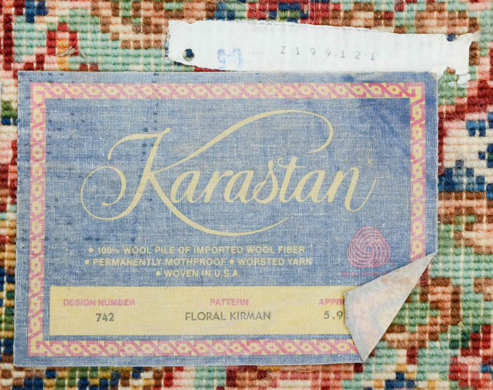 Karastan "Floral Kirman" Wool Area Rug
