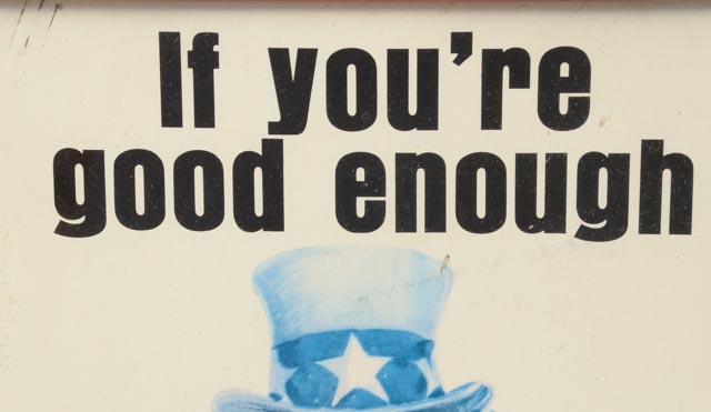 Original Uncle Sam Vietnam War Recruiting Mini Poster