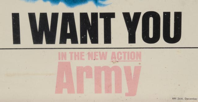 Original Uncle Sam Vietnam War Recruiting Mini Poster