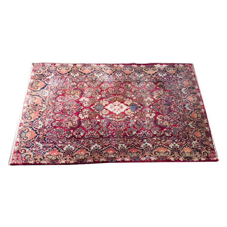 Hand-Knotted Persian-Inspired Accent Rug