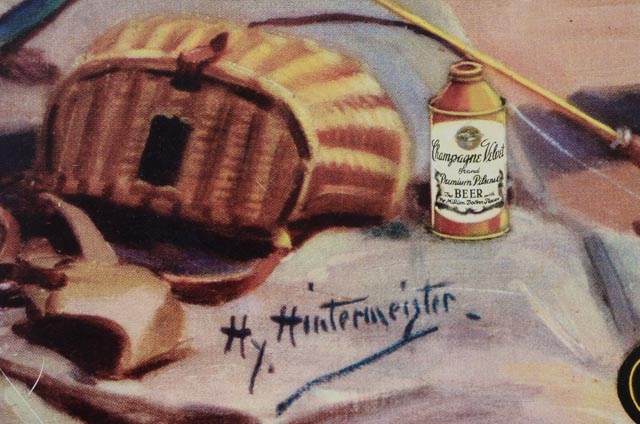 Champagne Velvet Beer Tin Advertising Sign