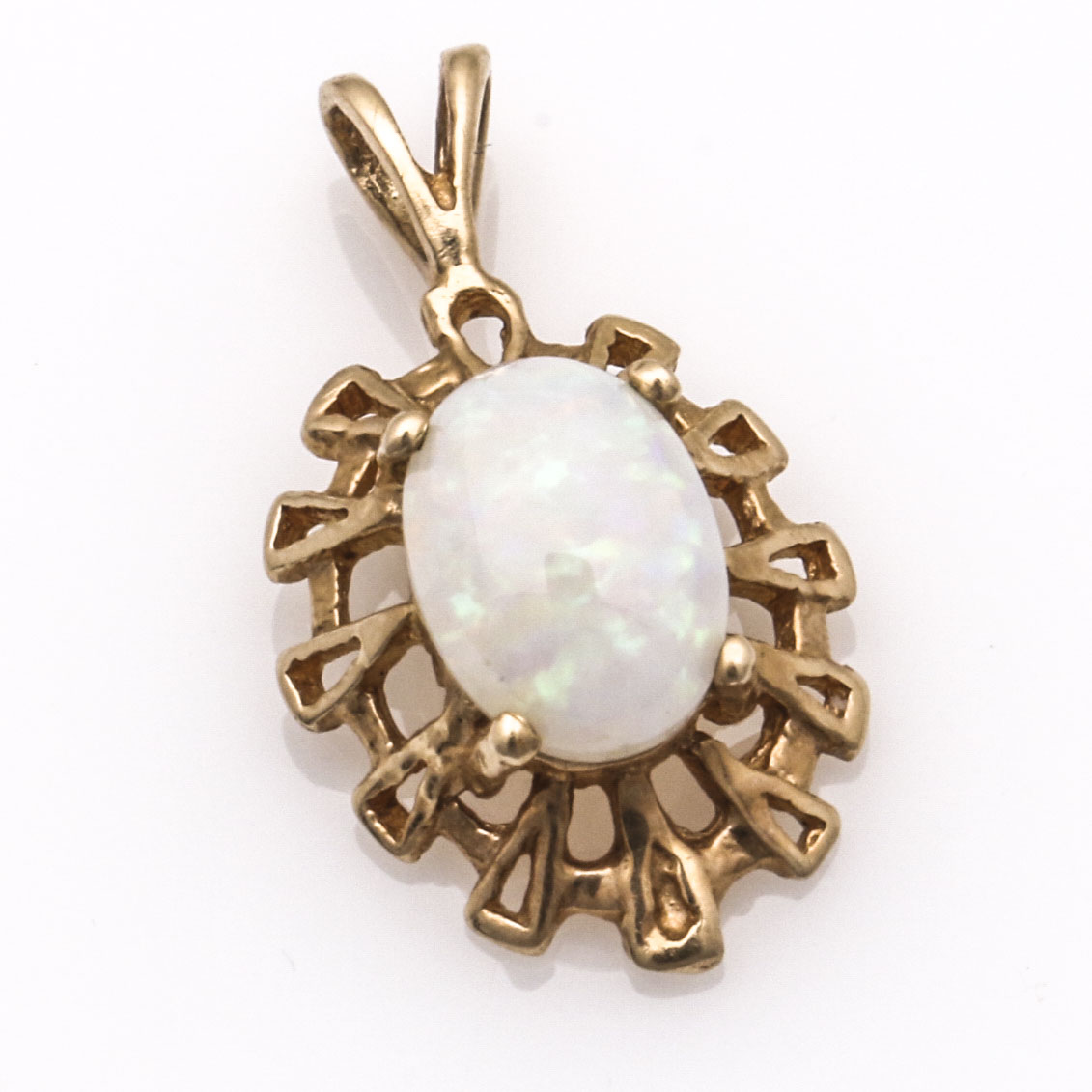 10K Yellow Gold Opal and Pearl Bracelet and Pendants