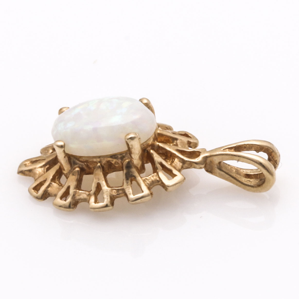 10K Yellow Gold Opal and Pearl Bracelet and Pendants