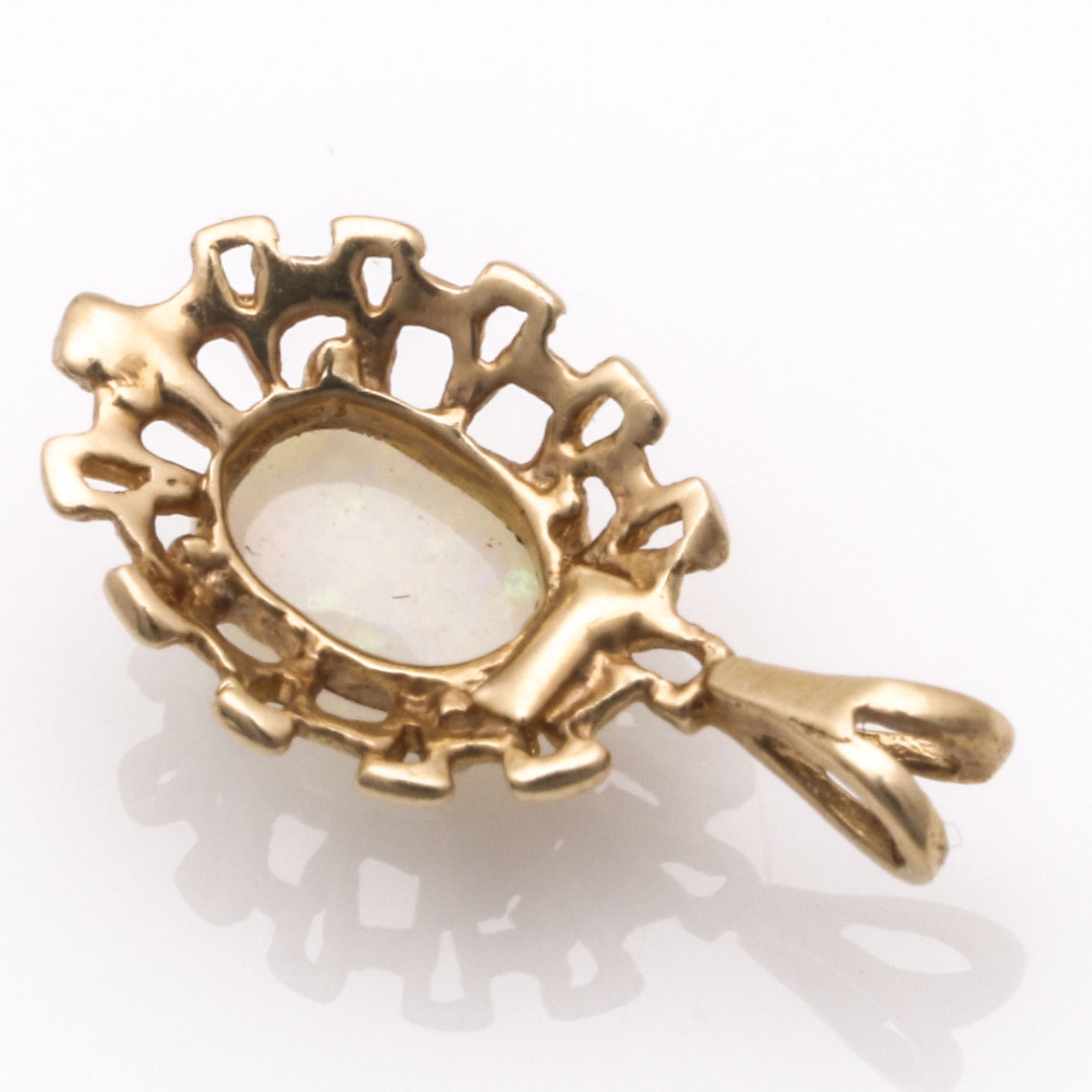 10K Yellow Gold Opal and Pearl Bracelet and Pendants