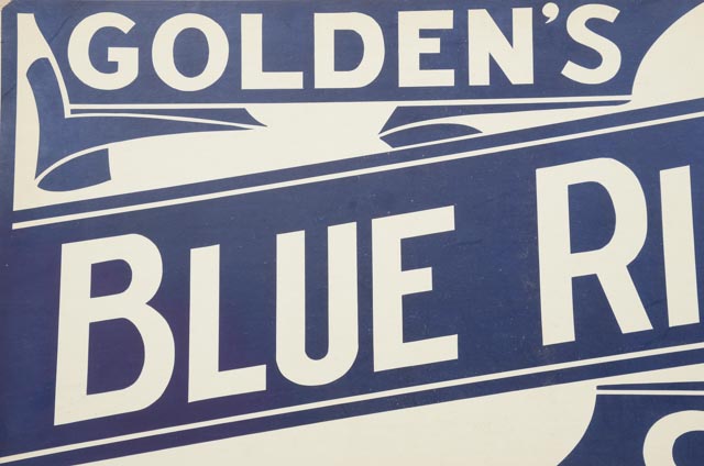 Large Golden's Blue Ribbon Cigar Advertisement