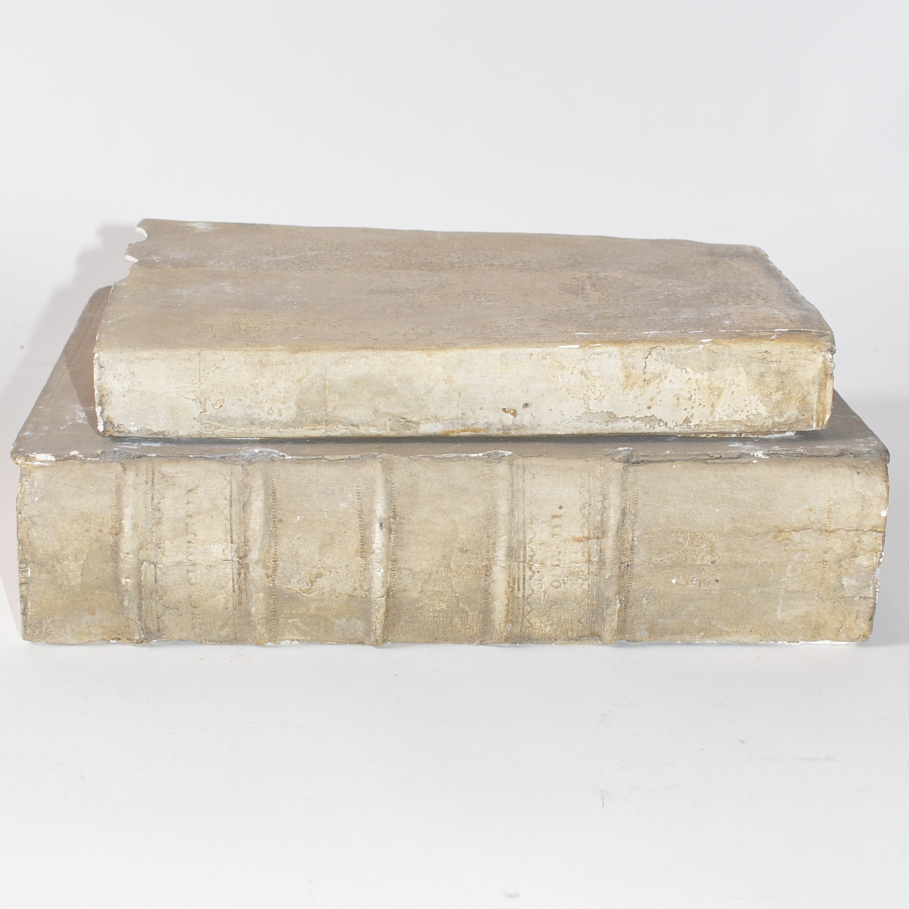 Decorative Cast Plaster Book Pair