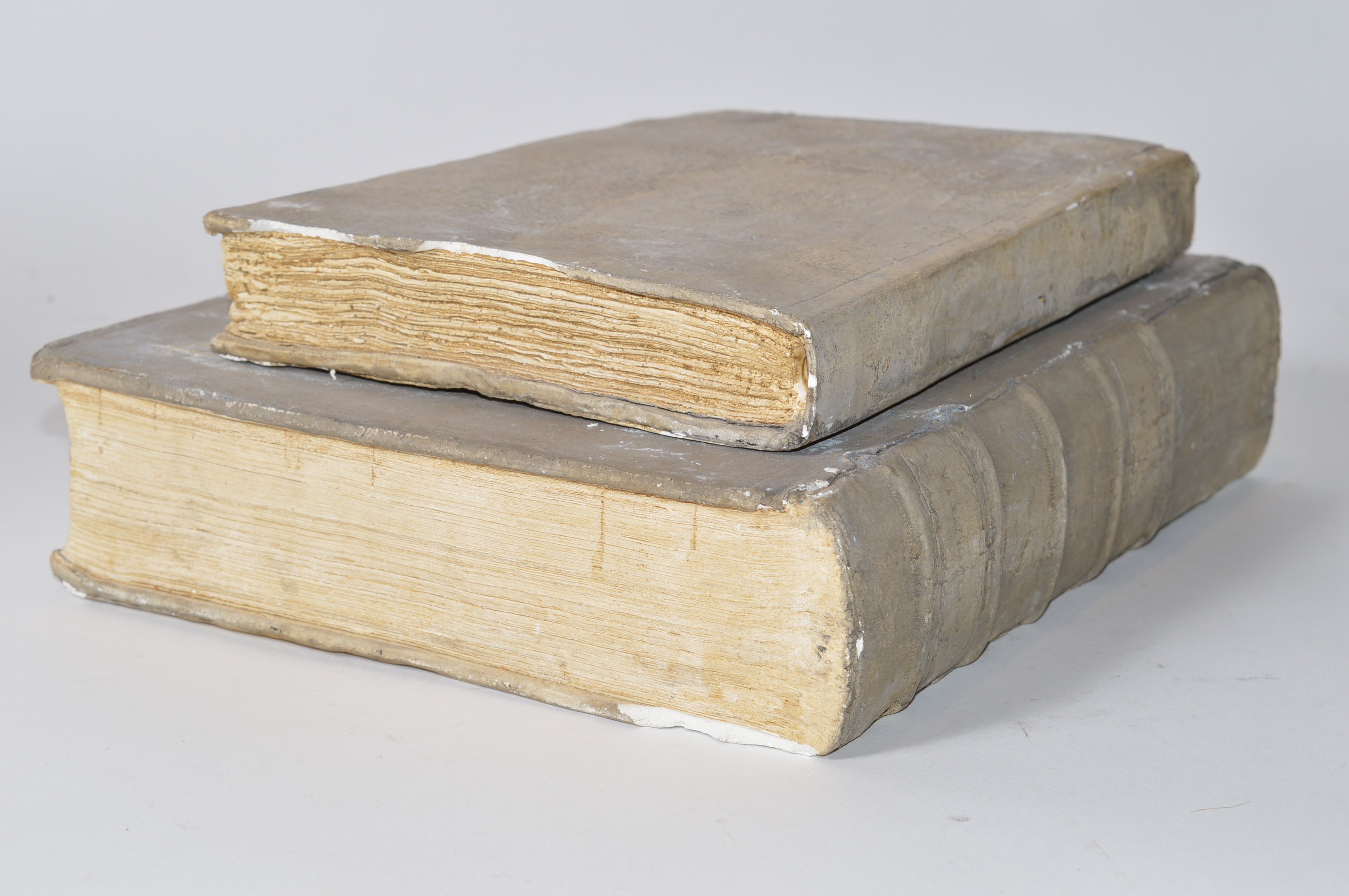 Decorative Cast Plaster Book Pair