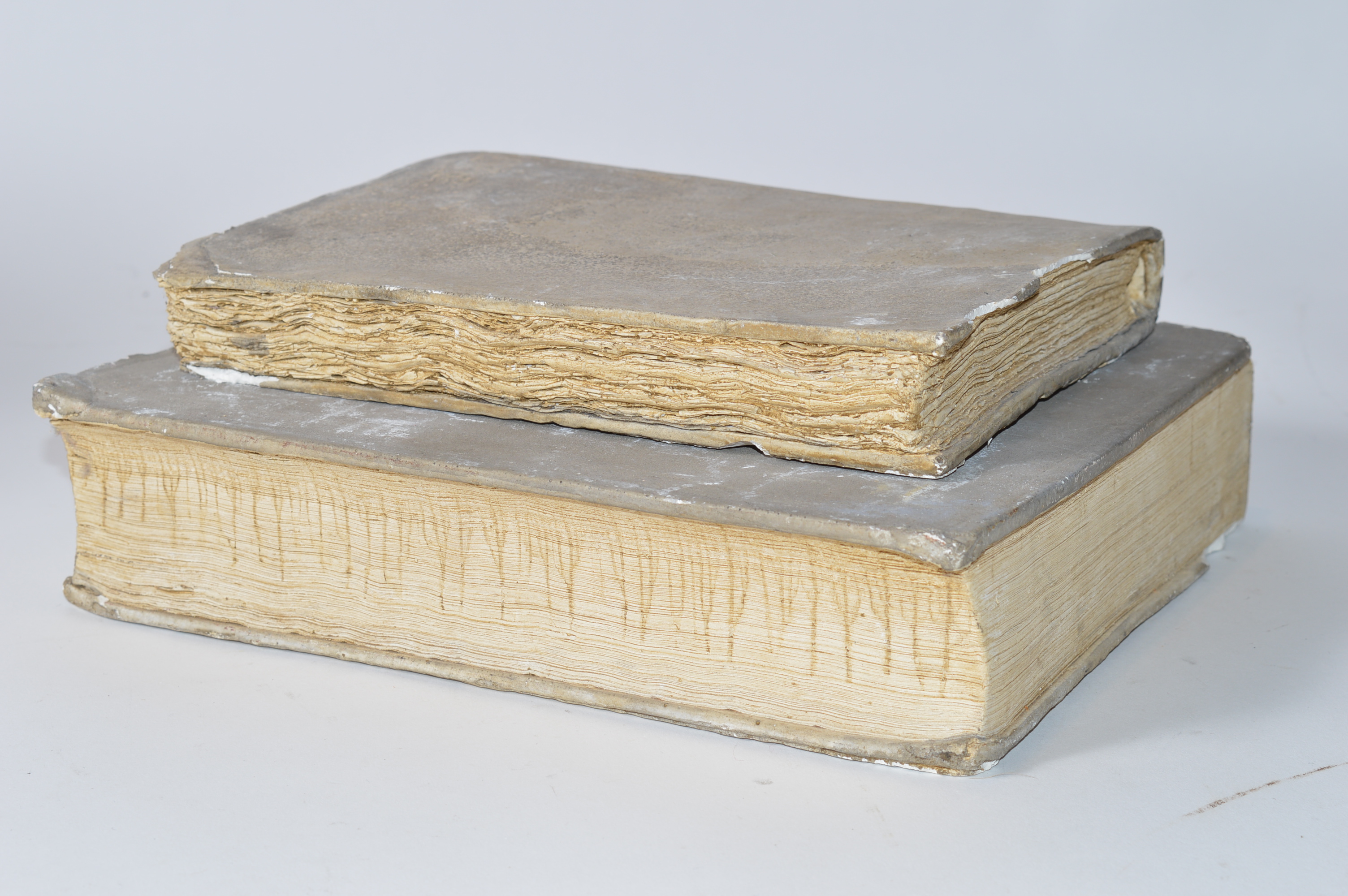 Decorative Cast Plaster Book Pair