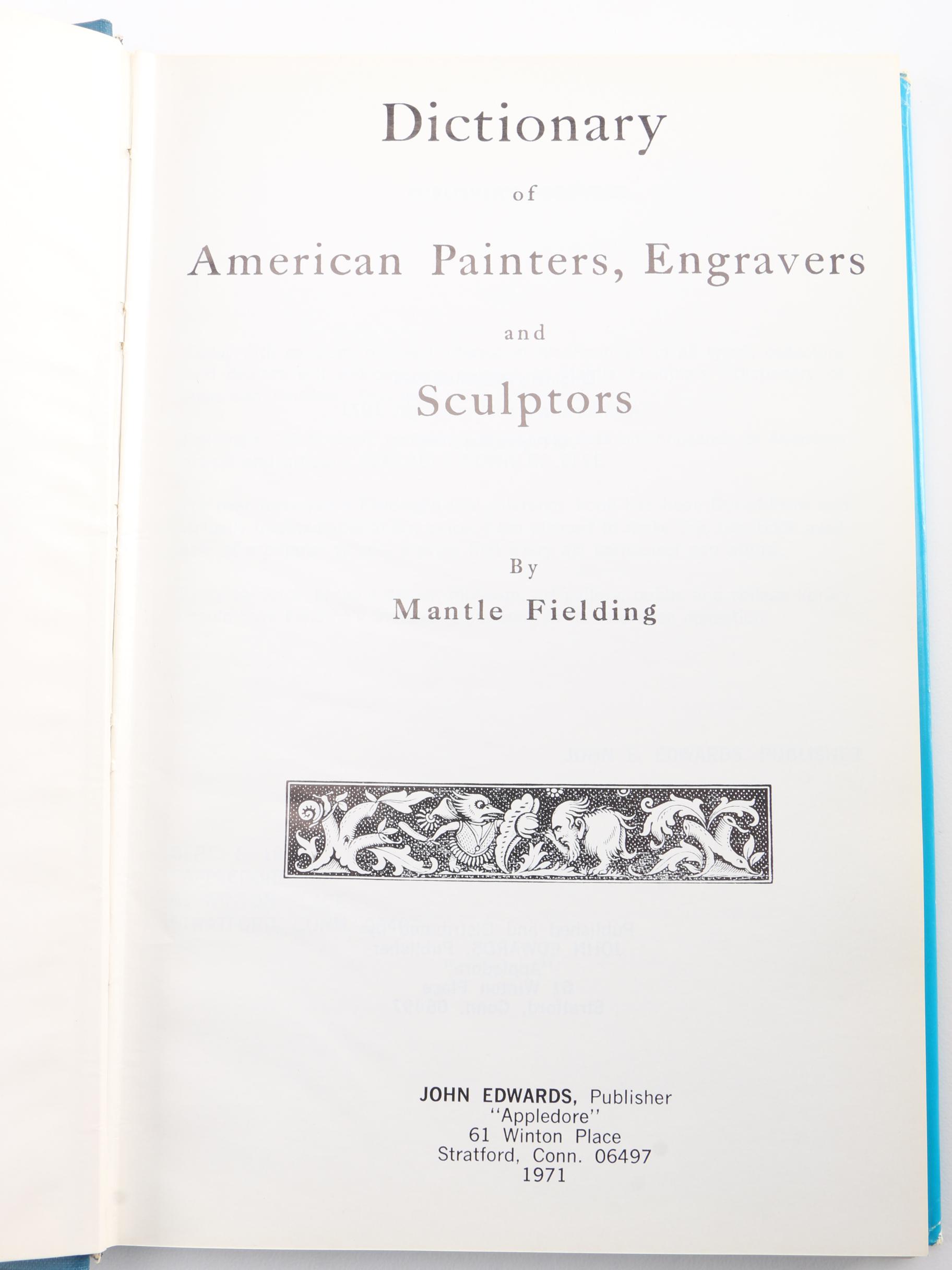 Collection of Indexes, Dictionaries and Other Art-Related Reference Works