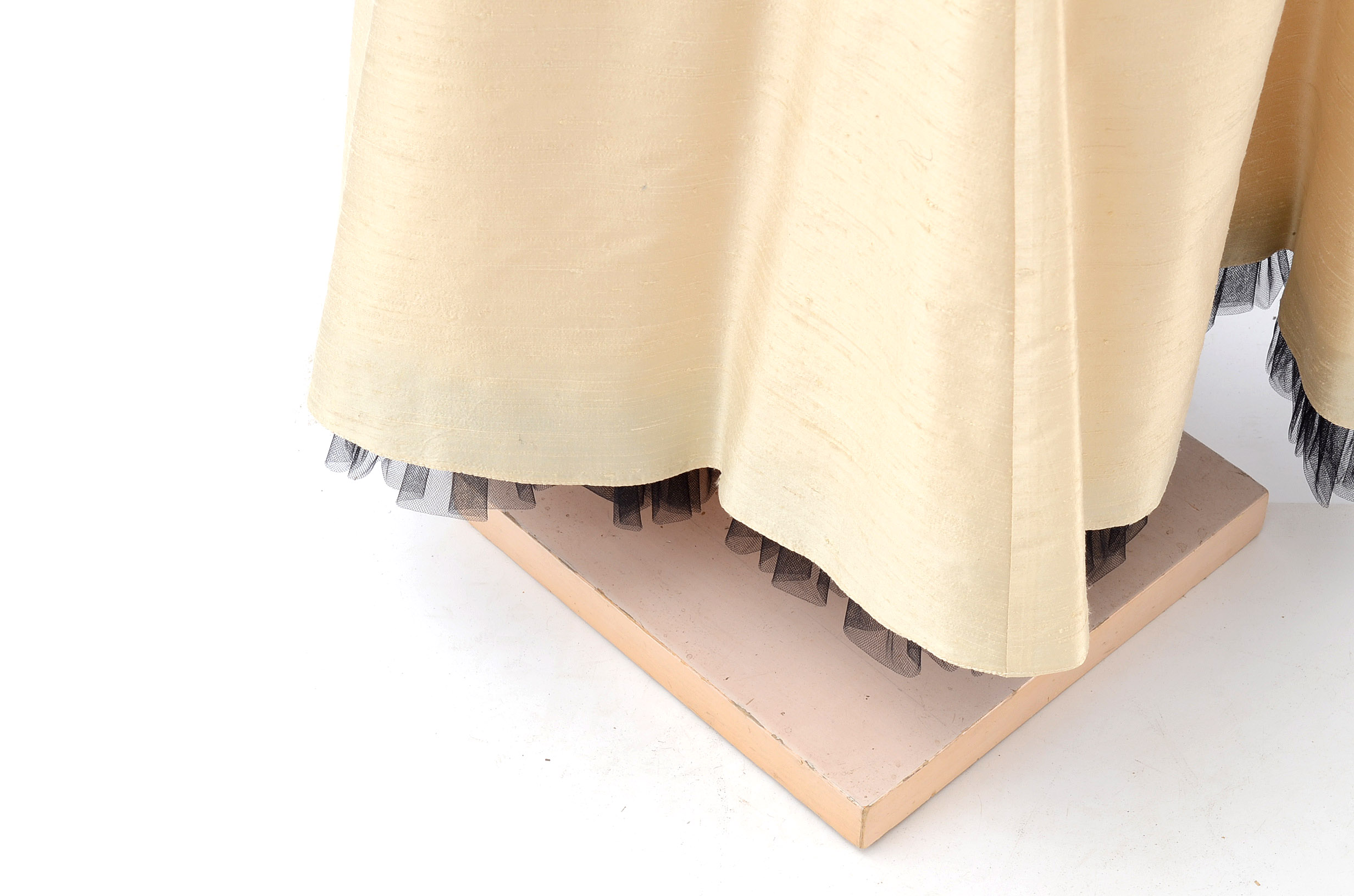 Ivory Silk Dupioni Three-Piece Ensemble