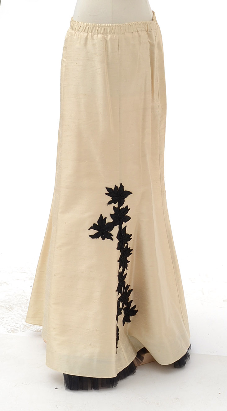 Ivory Silk Dupioni Three-Piece Ensemble
