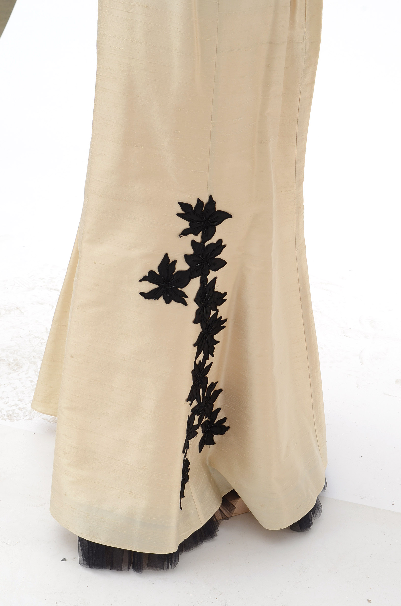 Ivory Silk Dupioni Three-Piece Ensemble