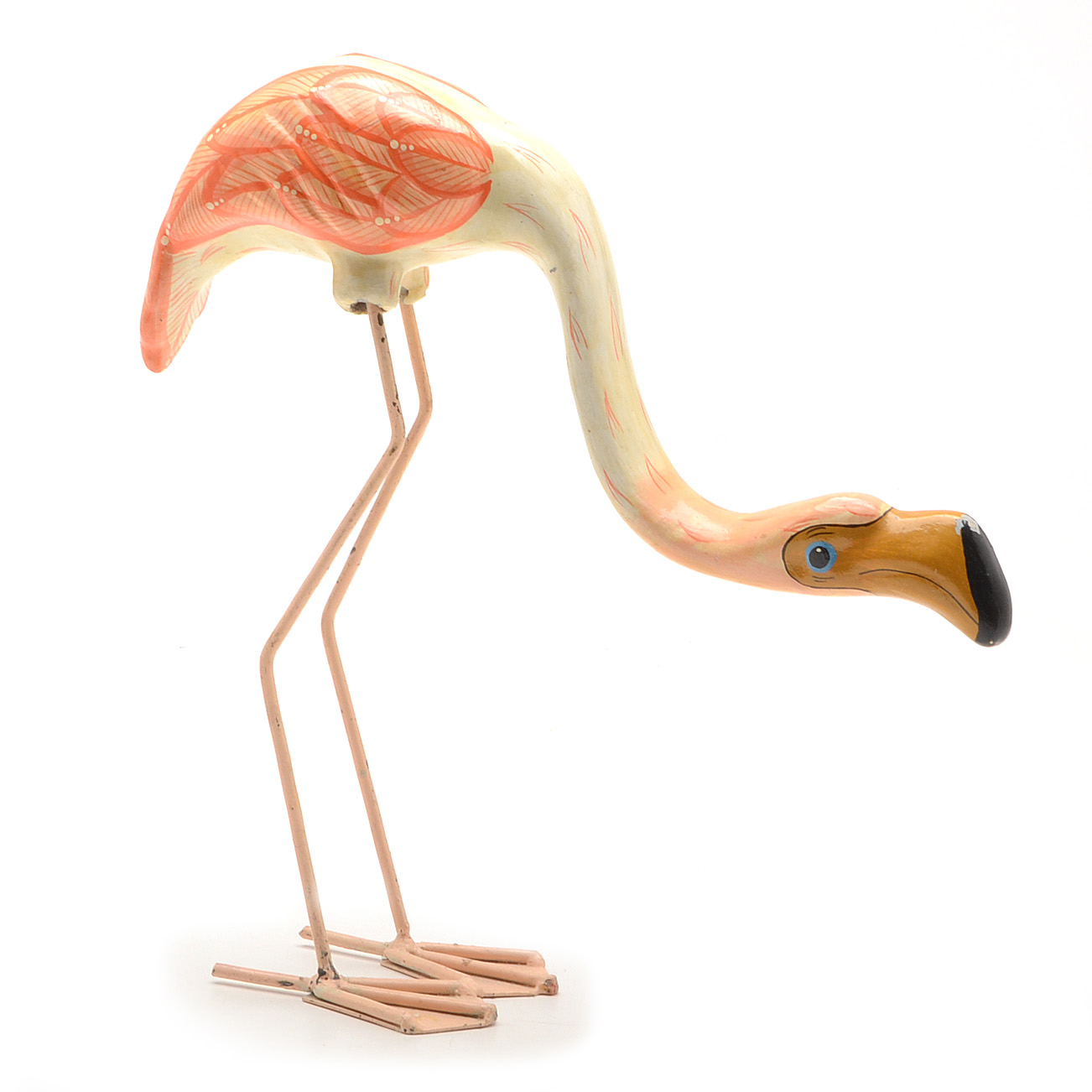 Collection of Vintage Flamingo Figurines and Lamp