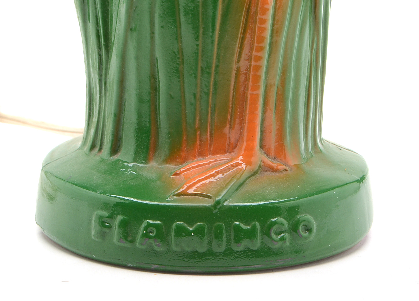 Collection of Vintage Flamingo Figurines and Lamp